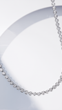 Delicate Tennis Necklace | Bezel Set