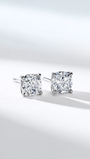 Cushion Diamond Stud Earrings | DEF VS