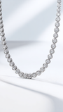 Grand Tennis Necklace | Bezel Set
