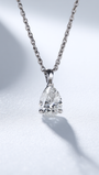 Pear Cut Diamond Pendant Necklace | DEF VS