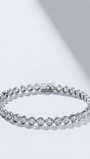 Grand Tennis Bracelet | Bezel Set